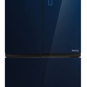 Toshiba 650 L Frost Free Inverter 4-Door Refrigerator (GR-RF646WE-PGI, Classy Blue Glass Door Finish, Futuristic Plasma + Pure Technology) (GR-RF646WE-PGI(24))